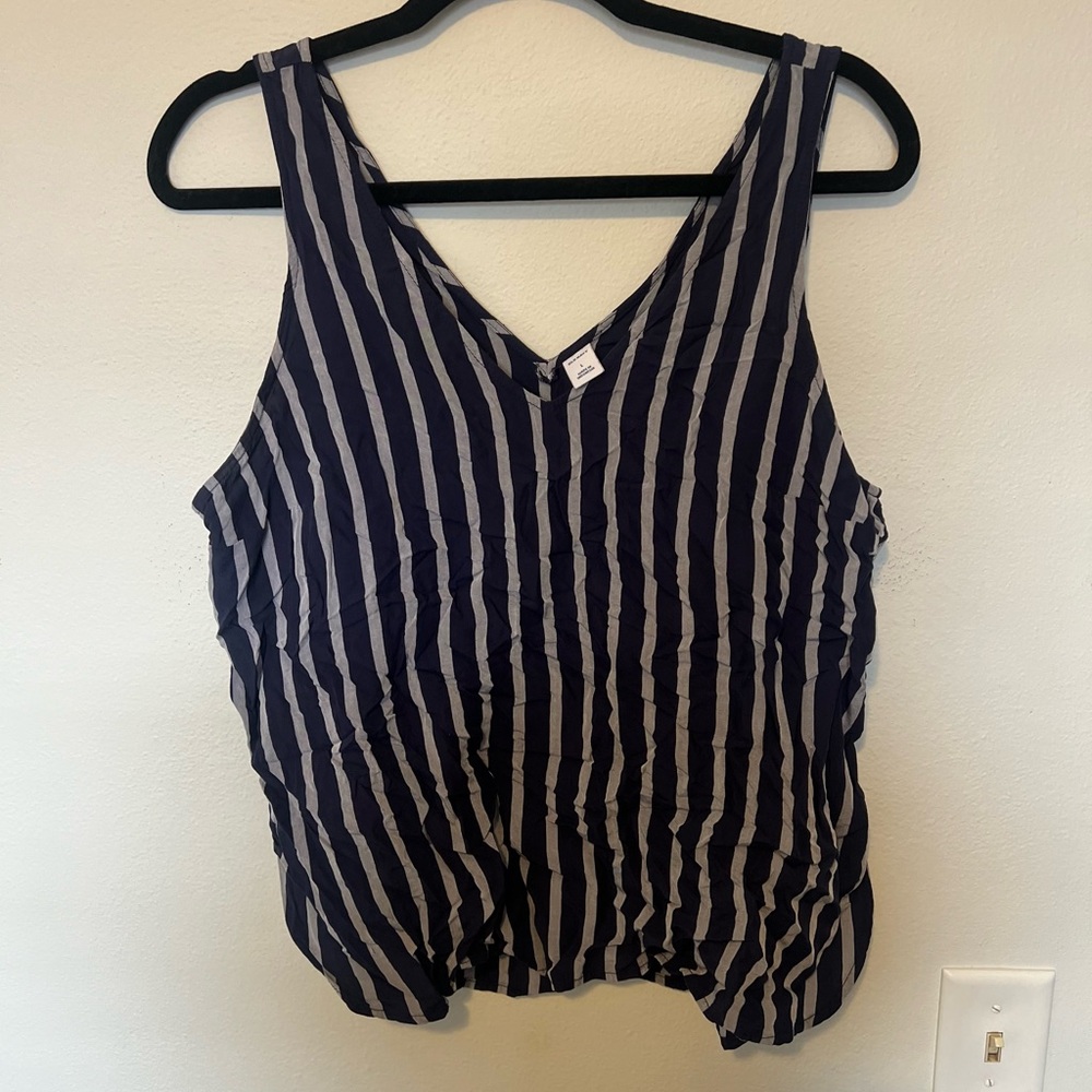 Old Navy Striped Navy Women's Top